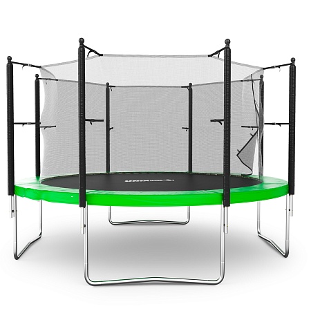 Батут UNIX Line Simple 12 ft (366 см) с внутренней защитной сеткой, зеленый Батут UNIX Line Simple 12 ft (366 см) с внутренней защитной сеткой, зеленый
