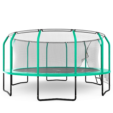 Батут UNIX Line Премиальный с играми / Supreme Game 16 ft (488 см) зеленый