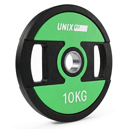 Диск уретановый c хватом UNIX Fit PRO 10 кг, 51 мм, 1 шт. Диск уретановый c хватом UNIX Fit PRO 10 кг, 51 мм, 1 шт.