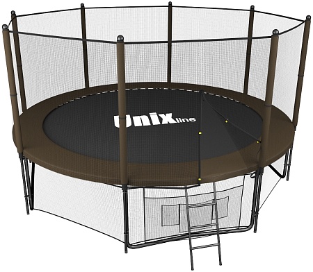 Батут UNIX line Black&Brown 12 ft (outside) Батут UNIX line Black&Brown 12 ft (outside)