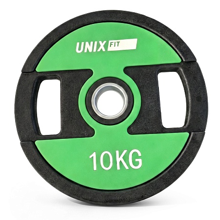 Диск уретановый c хватом UNIX Fit PRO 10 кг, 51 мм, 1 шт. Диск уретановый c хватом UNIX Fit PRO 10 кг, 51 мм, 1 шт.